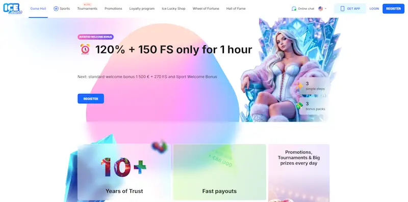 Ice Casino ξενα online καζίνο για ήρεμο mobile UX, γρήγορο browser flow και bonus σε ελληνικά online καζίνο