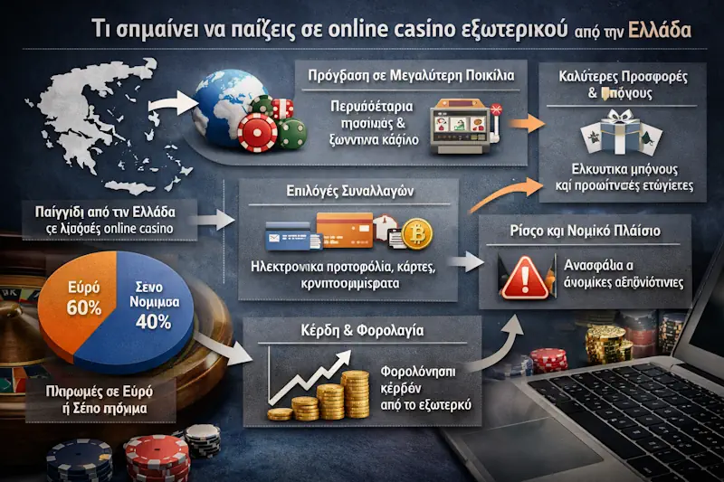 Τι σημαίνει να παίζεις σε online casino εξωτερικου από Ελλάδα με έλεγχο όρων, KYC και ελληνικά online καζίνο