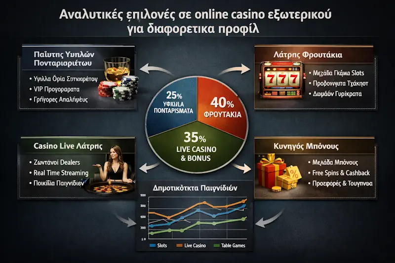 Αναλυτικές επιλογές σε online casino εξωτερικου για διαφορετικά προφίλ σε ελληνικά online καζίνο και bonus flows
